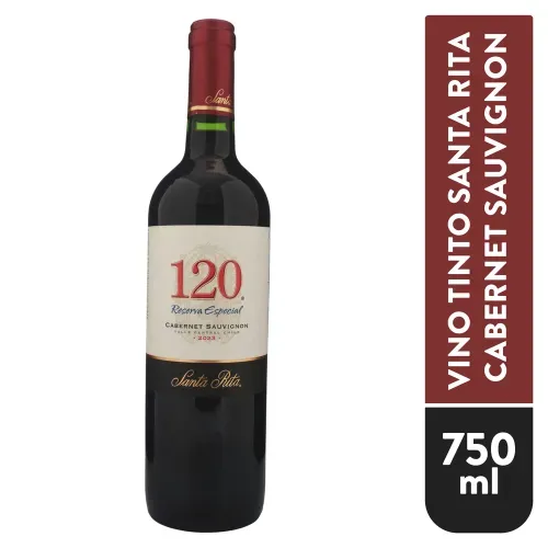 Vino Tinto 120 Santa Rita Cabernet Sauvignon - 750 ml