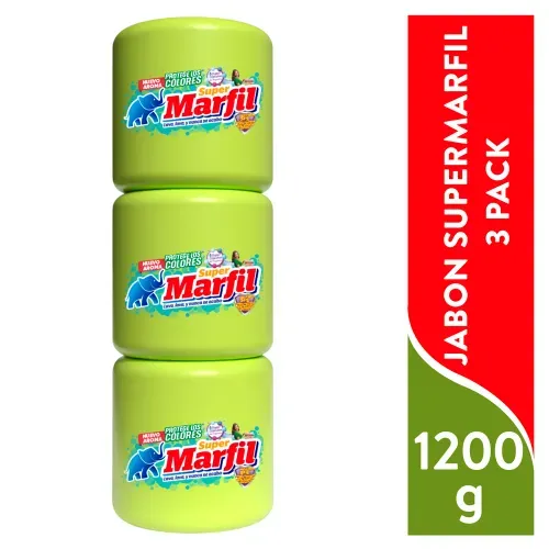 Jabon Super Marfil Protege los Colores - 3und 1200g