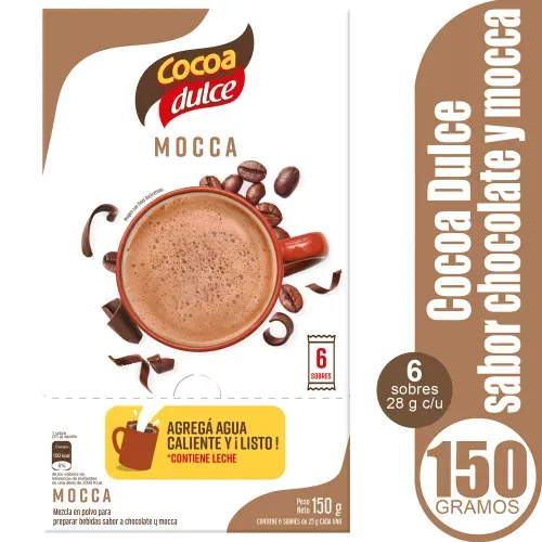 Mezcla Cocoa Dulce Mocca sobres on the go - 150 g
