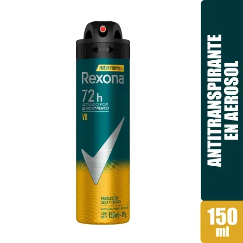 Desodorante Rexona Caballero V8 en Aerosol - 150 ml