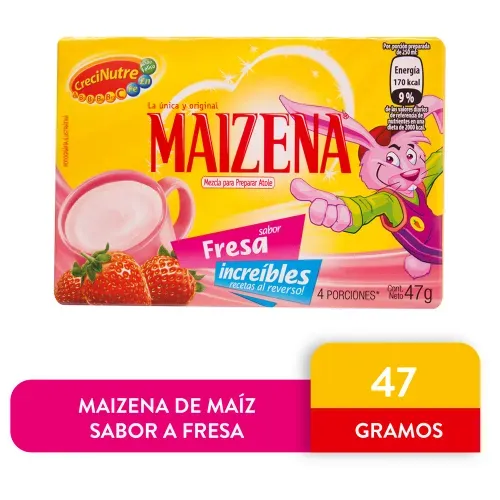 Fécula Maizena De Maíz Sabor Fresa - 47 g
