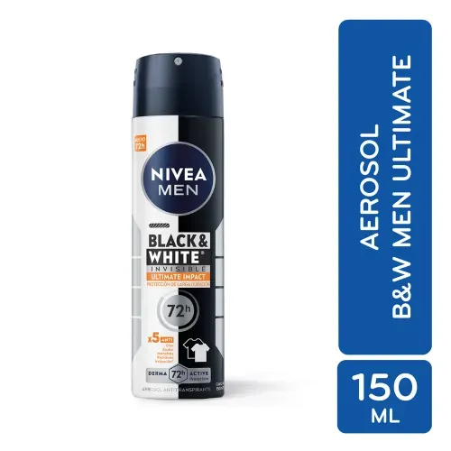 Desodorante Nivea Men  Antimanchas en Spray Black & White Invisible Ultimate - 150 ml