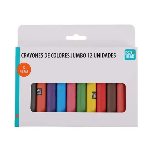 Crayolas Pen + Gear jumbo - 12 Pzas