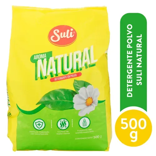 Detergente En Polvo Suli Natural 500gr