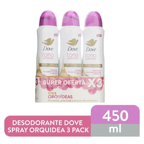 Dove Deo Aer Ap Orquidea 3pack 450ml