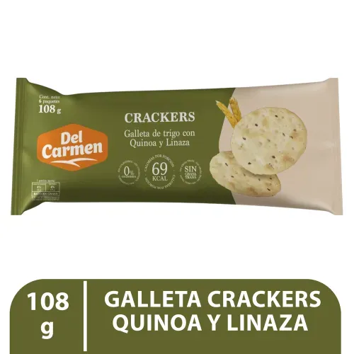 Galleta Del Carmen Cracker Linaza 108g