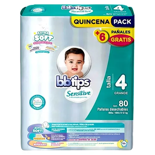 Panal Des Bbtips Sensitive Talla 4 X80