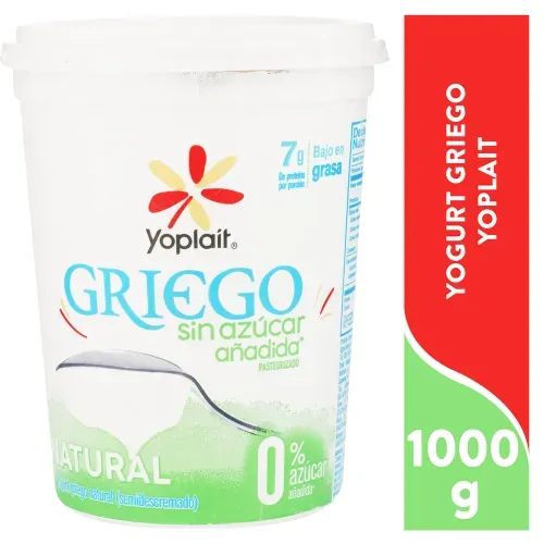 Yogurt Griego Sin Azucar 1000 g Yoplait