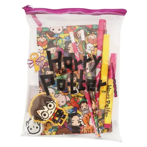 Set Pen + Gear papelería harry potter escritura - 9 Pzas