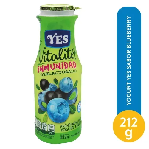 Yogurt Liquido Arandano 212 Gr Vitalite