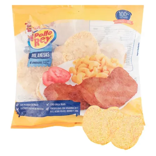 Milanesas Pollo Rey 400G 4 Ea
