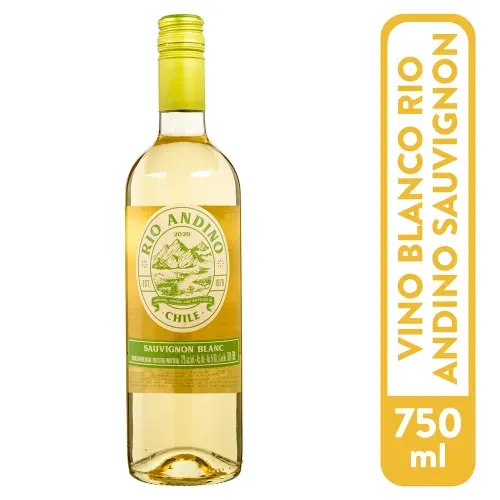 Vino Blanco Rio Andino Chardonay 750Ml