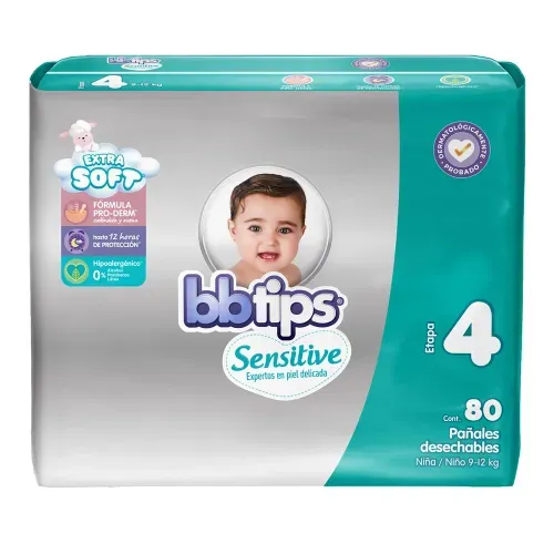 Panal Des Bbtips Sensitive Talla 4 X80