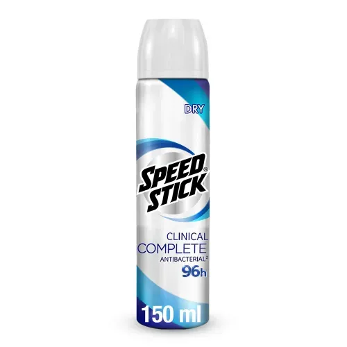 Antitranspirante Speed Stick Clinical Complete Protection Dry Aerosol - 150 ml